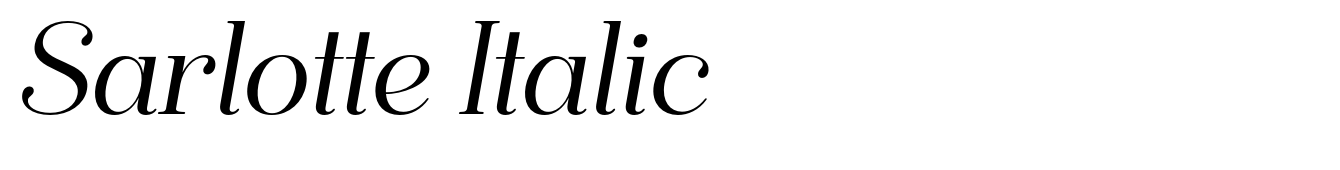 Sarlotte Italic